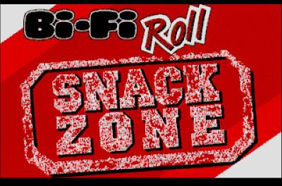 Das Logo des Spiels Bi-Fi Roll Snackzone