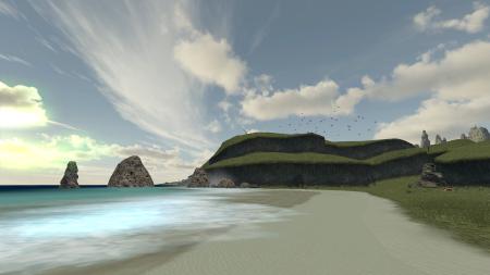 Das Spiel kann, ebenso wie der erste Teil, auch weite Landschaften darstellen.