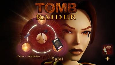 Der Startbildschirm von Tomb Raider